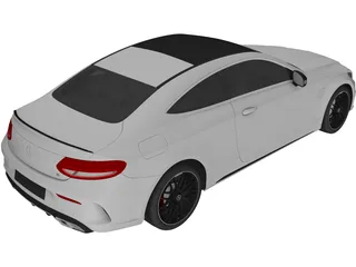 Mercedes-Benz C63 AMG Coupe (2017) 3D Model