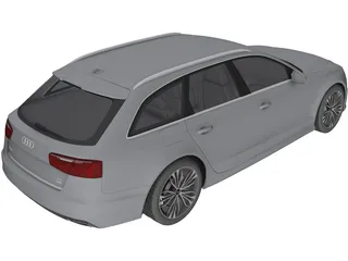 Audi A6 Avant (2015) 3D Model