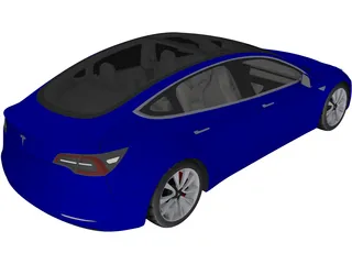 Tesla Model 3 (2020) 3D Model