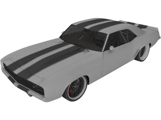 Chevrolet Camaro SS RS (1969) 3D Model