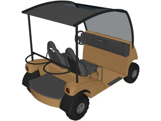 Golf Cart 3D Model