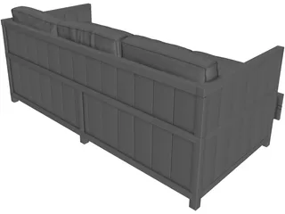 Leather Sofa 3D Model