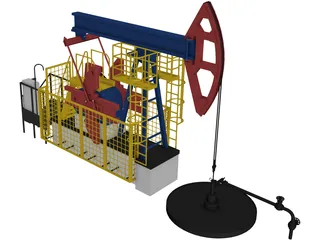 Arctic Oil Station 3D Model