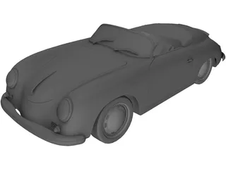 Porsche 356A Speedster (1957) 3D Model