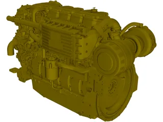 Caterpillar C18 Engine 3D Model