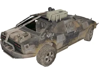 Zombie Car 3D Model