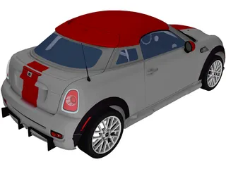 Mini Cooper S Coupe (2012) 3D Model