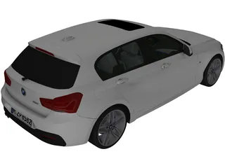 BMW 1-Series 5-door (2016) 3D Model