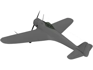 Nakajima Ki-43 Hayabusa 3D Model