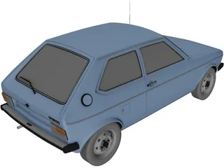 Audi 50 [Typ 86] (1974) 3D Model