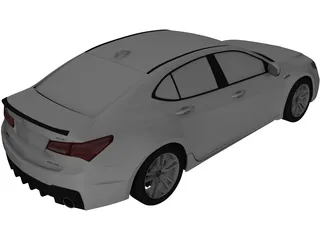 Acura TLX A-Spec (2017) 3D Model