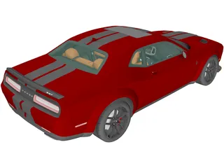 Dodge Challenger SRT Hellcat WideBody (2018) 3D Model