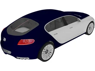 Bugatti 16C Galibier Concept (2009) 3D Model