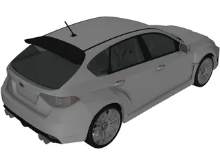 Subaru Impreza WRX Sti (2010) 3D Model