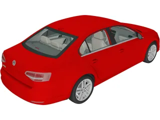 Volkswagen Jetta (2015) 3D Model