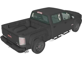 GMC Sierra 1500 CrewCab ShortBox AllTerrain (2017) 3D Model