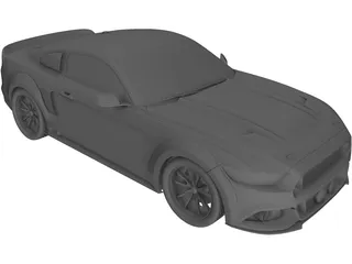 Ford Mustang GT500 Eleanor (2015) 3D Model