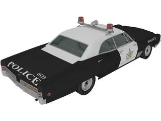 Buick Wildcat Police (1968) 3D Model