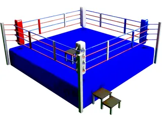 Boxing Ring 3D Model