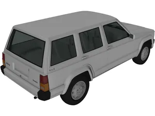 Jeep Cherokee XJ (2000) 3D Model