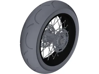 Wheel 5,0x17 3D Model