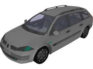 Renault Megane II (2009) 3D Model