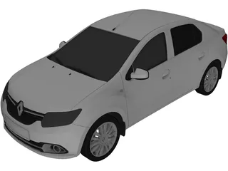 Renault Logan (2016) 3D Model