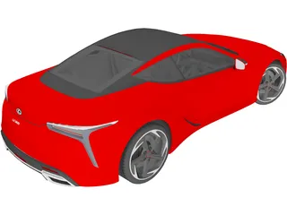 Lexus LC500h 3D Model