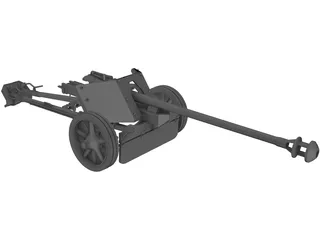 PAK 40 3D Model