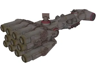 Star Wars Corvette 3D Model