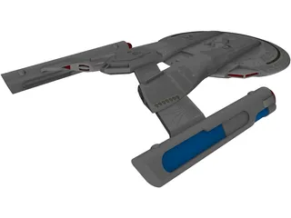 Star Trek Akira Class 3D Model