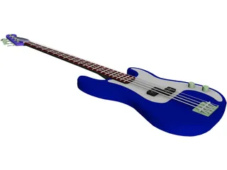 Bass Guitar 3D Model