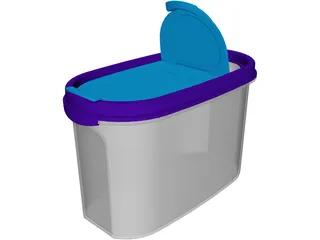 Tupperware Box 3D Model