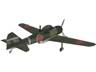 Mitsubishi A6M Zero 3D Model