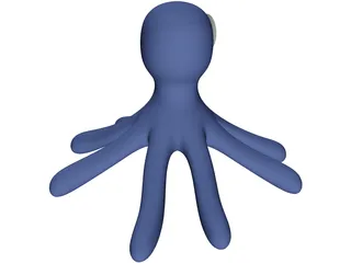 Cartoon Octopus 3D Model