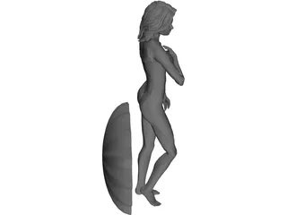 Statue Birth of Venus 3D Model