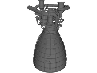 Space Shuttle Main Engine 3D Model