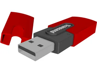 Transcend USB Memory Stick 3D Model