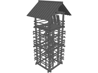 Lookout Seirou Tower 3D Model