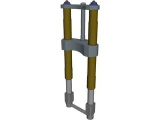 Superbike Fork 3D Model