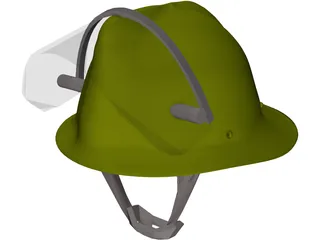 Helmet Fireman 3D Model