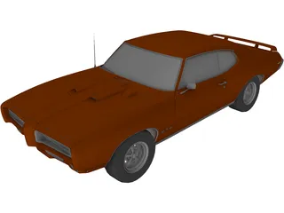 Pontiac GTO (1969) 3D Model