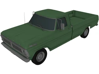 Ford F100 (1970) 3D Model