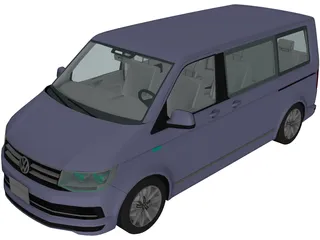 Volkswagen Caravelle (2018) 3D Model