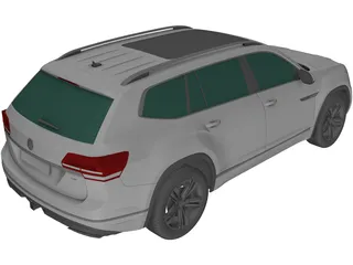 Volkswagen Atlas R-Line (2017) 3D Model