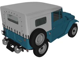 Toyota Land Cruiser [J20] (1958) 3D Model