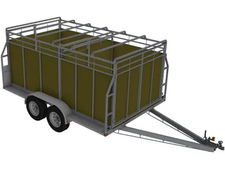 Stock Trailer 3D Model