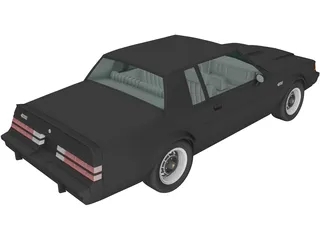 Buick Regal Grand National Coupe (1987) 3D Model