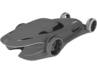 Mercedes-Benz Silver Arrow 3D Model