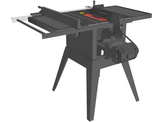 Table Saw 3D Model